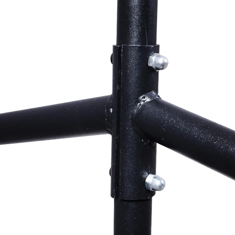 Rootz Clothes Rack - Garment Rack - Clothing Organizer - 360° Wheels - Holds Up to 140kg - L120 x W60 x H170 cm - Metal Frame