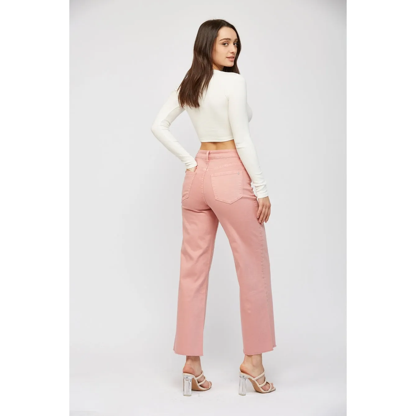 Rose Super High Rise Wide Leg Jeans