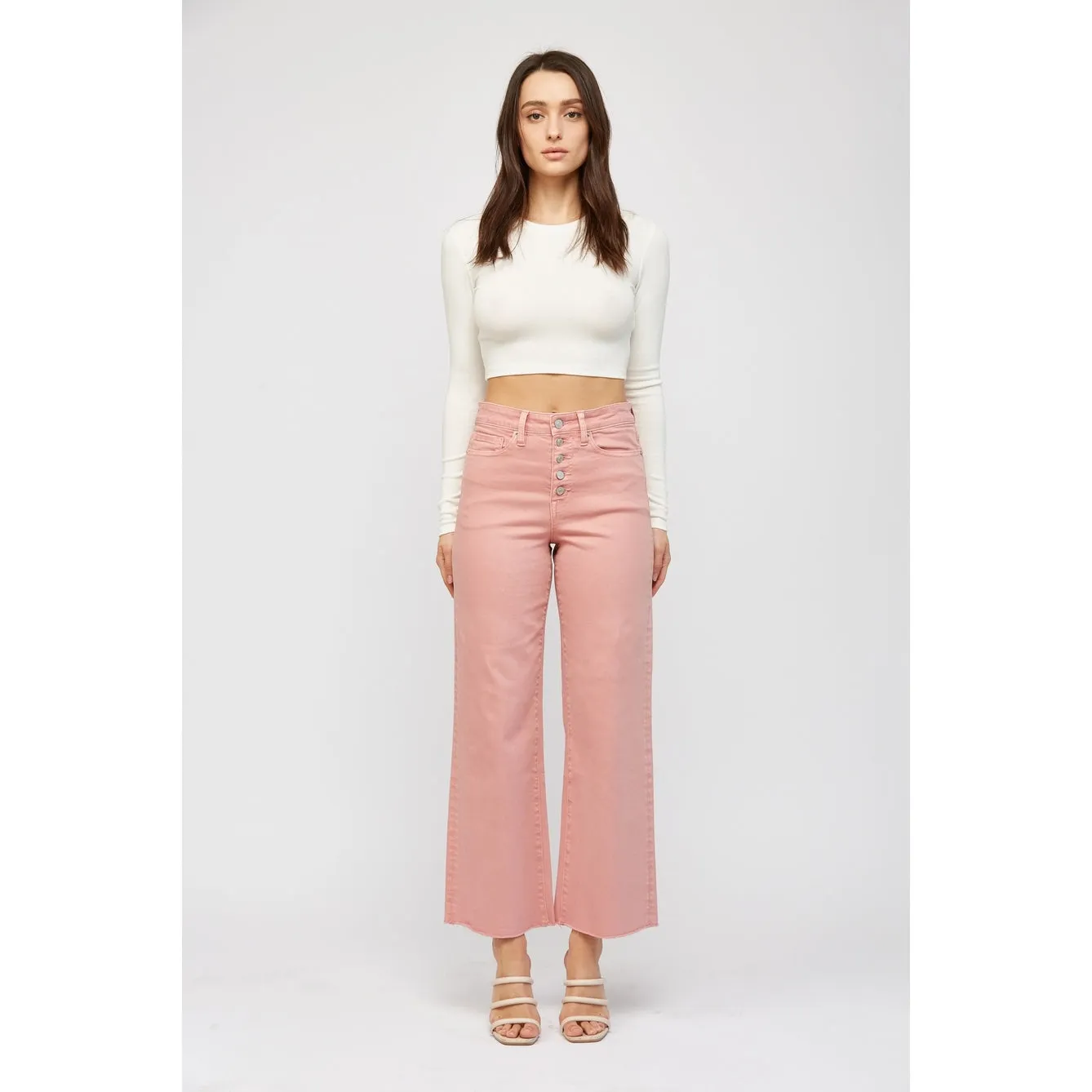Rose Super High Rise Wide Leg Jeans