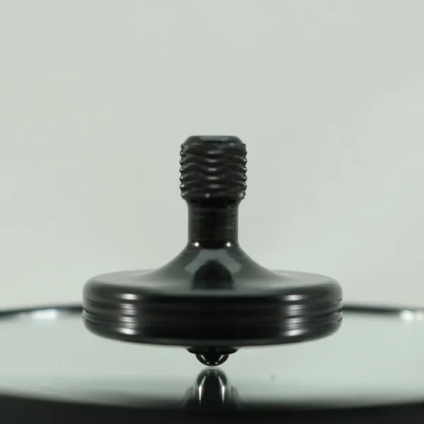 S2 - Black Stardust Aluminum Spinning Top