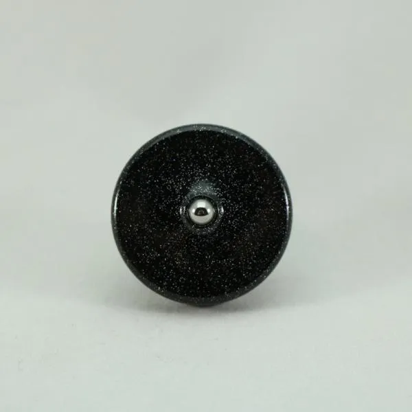 S2 - Black Stardust Aluminum Spinning Top