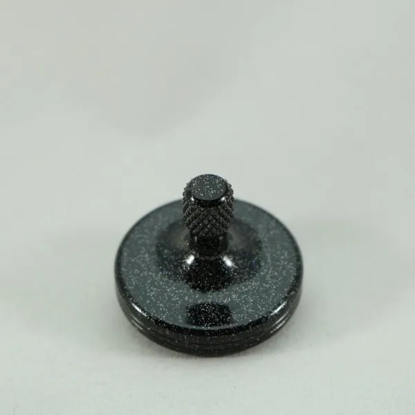 S2 - Black Stardust Aluminum Spinning Top