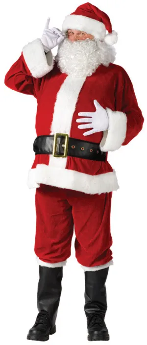 Santa Suit Complete Velour  Costume