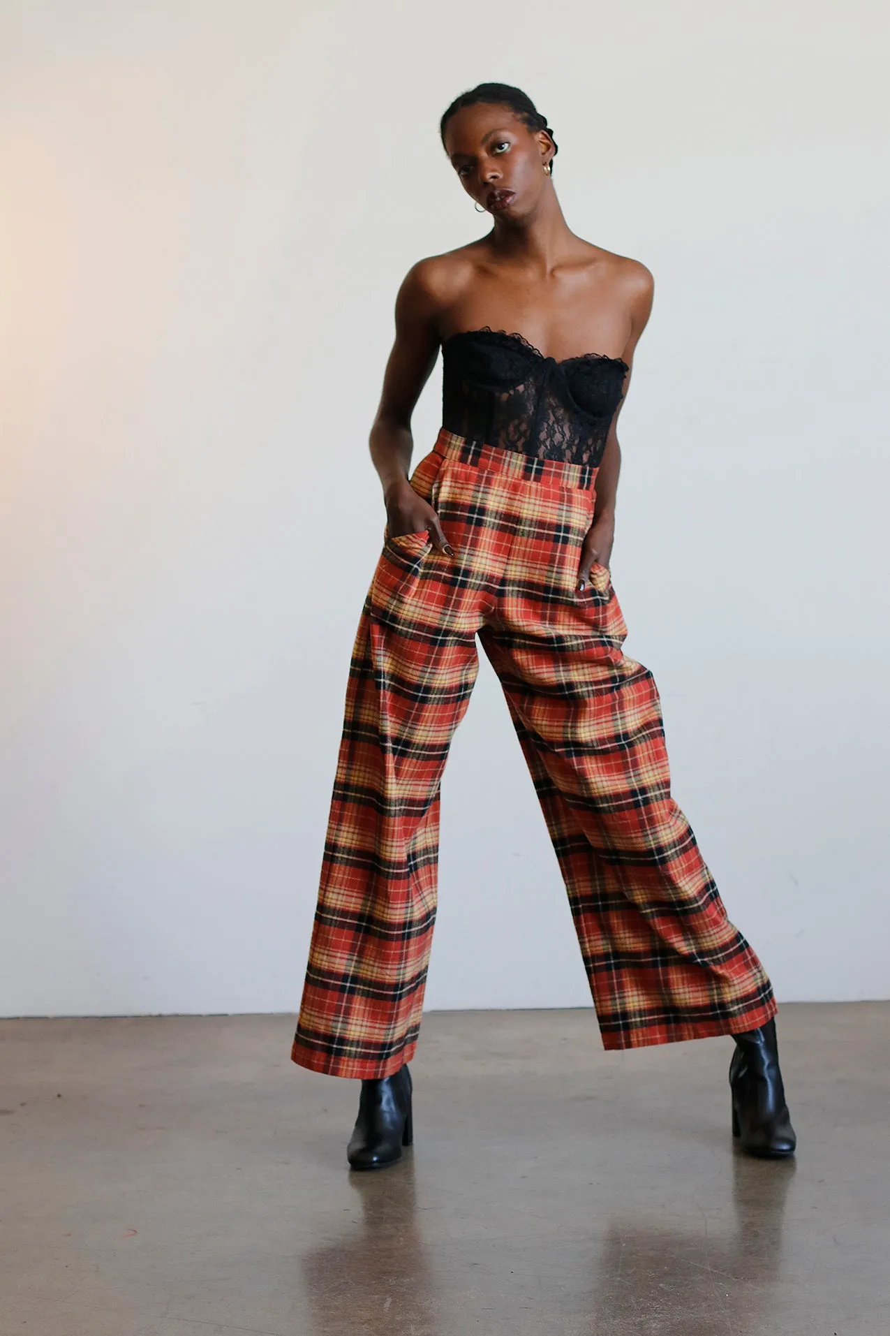 Sanur Plaid Flannel Pant