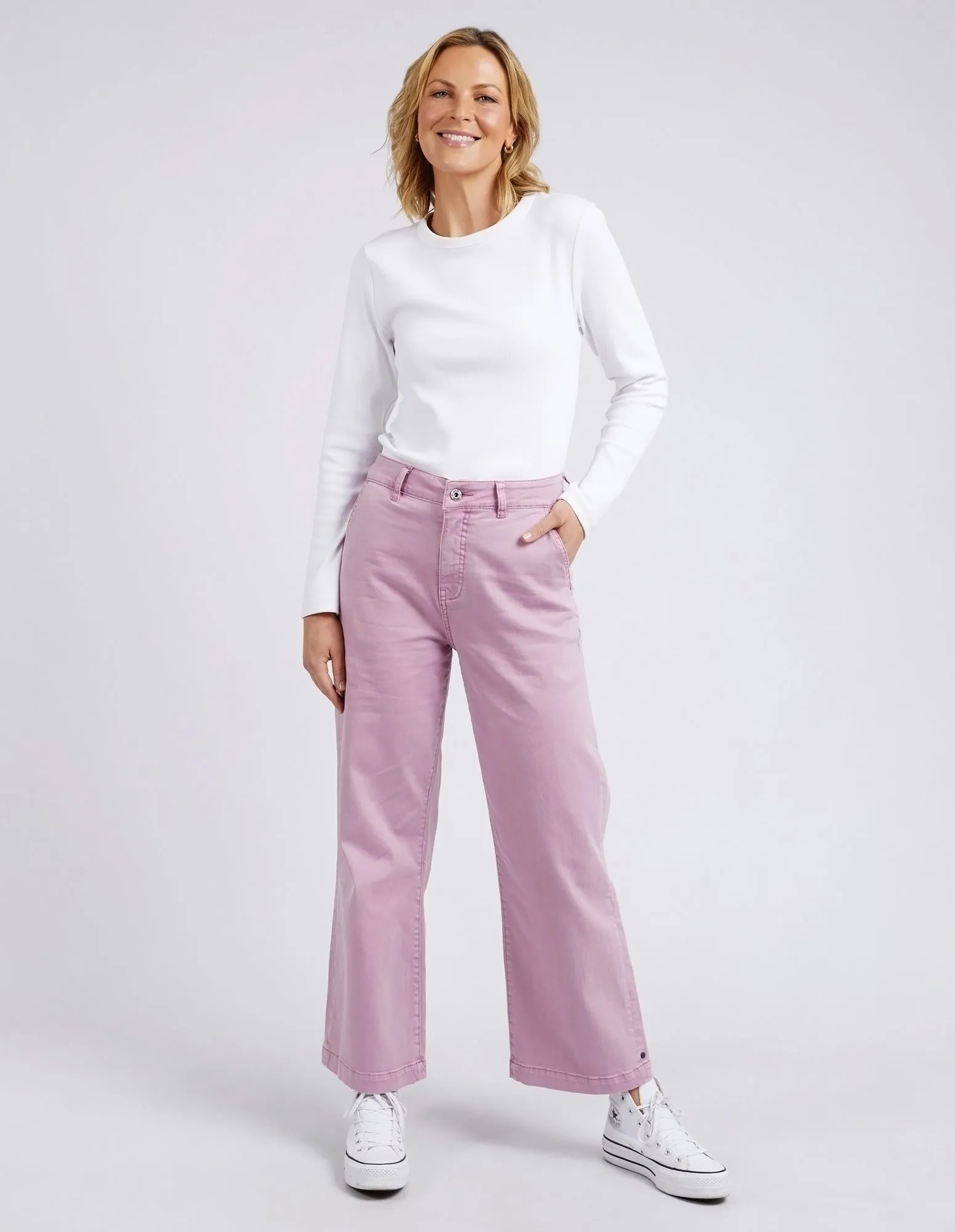 SCARLETT WIDE LEG PANT || PEONY
