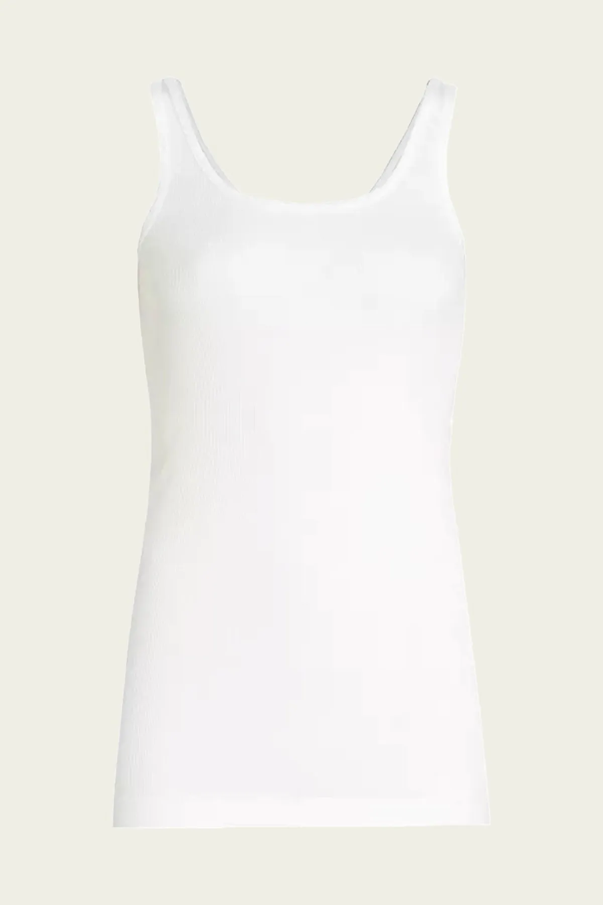 Scoop Neck Tank in White
