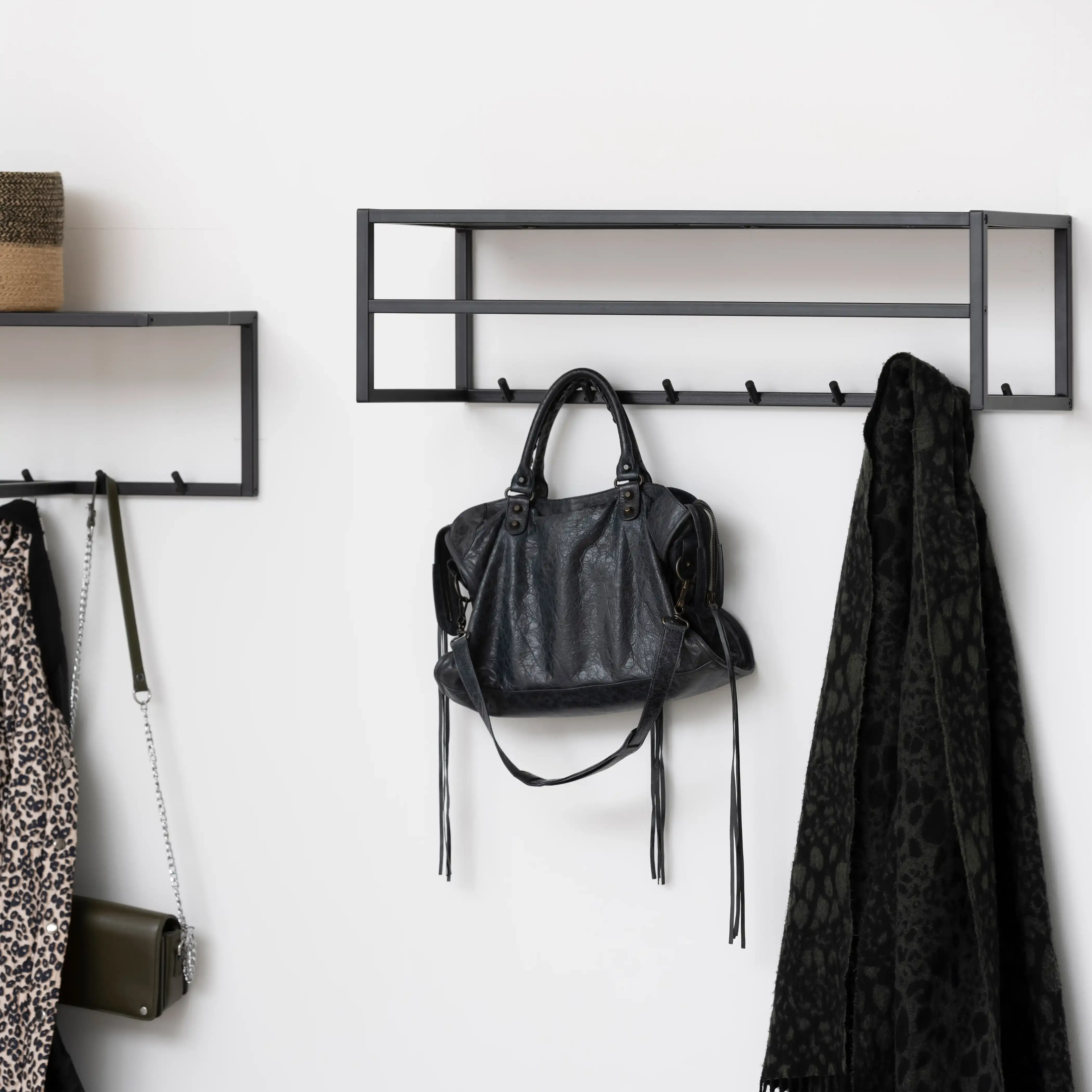 Seaford Metal Coat Rack | Black