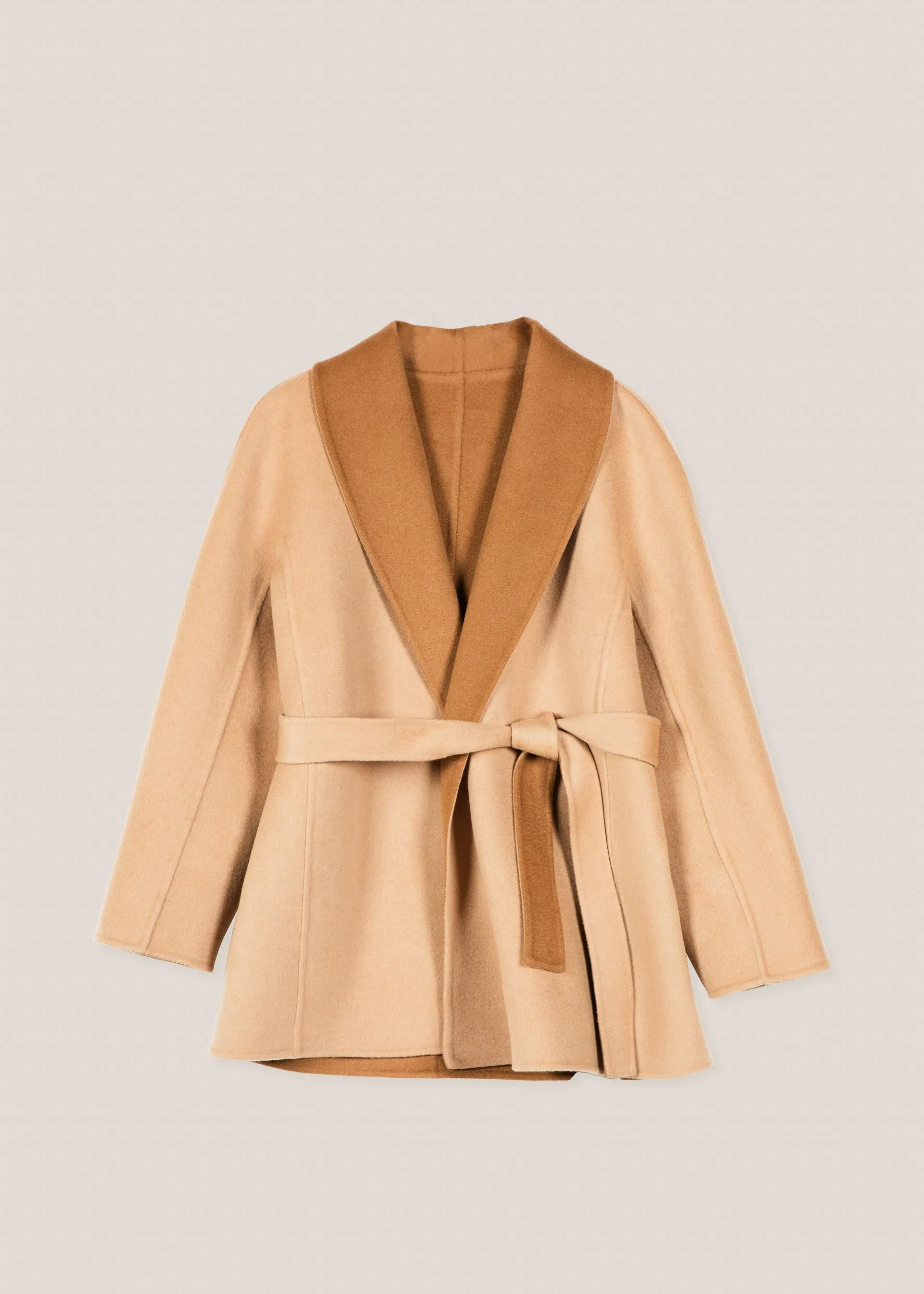 Shawl Lapel Collar Short Coat