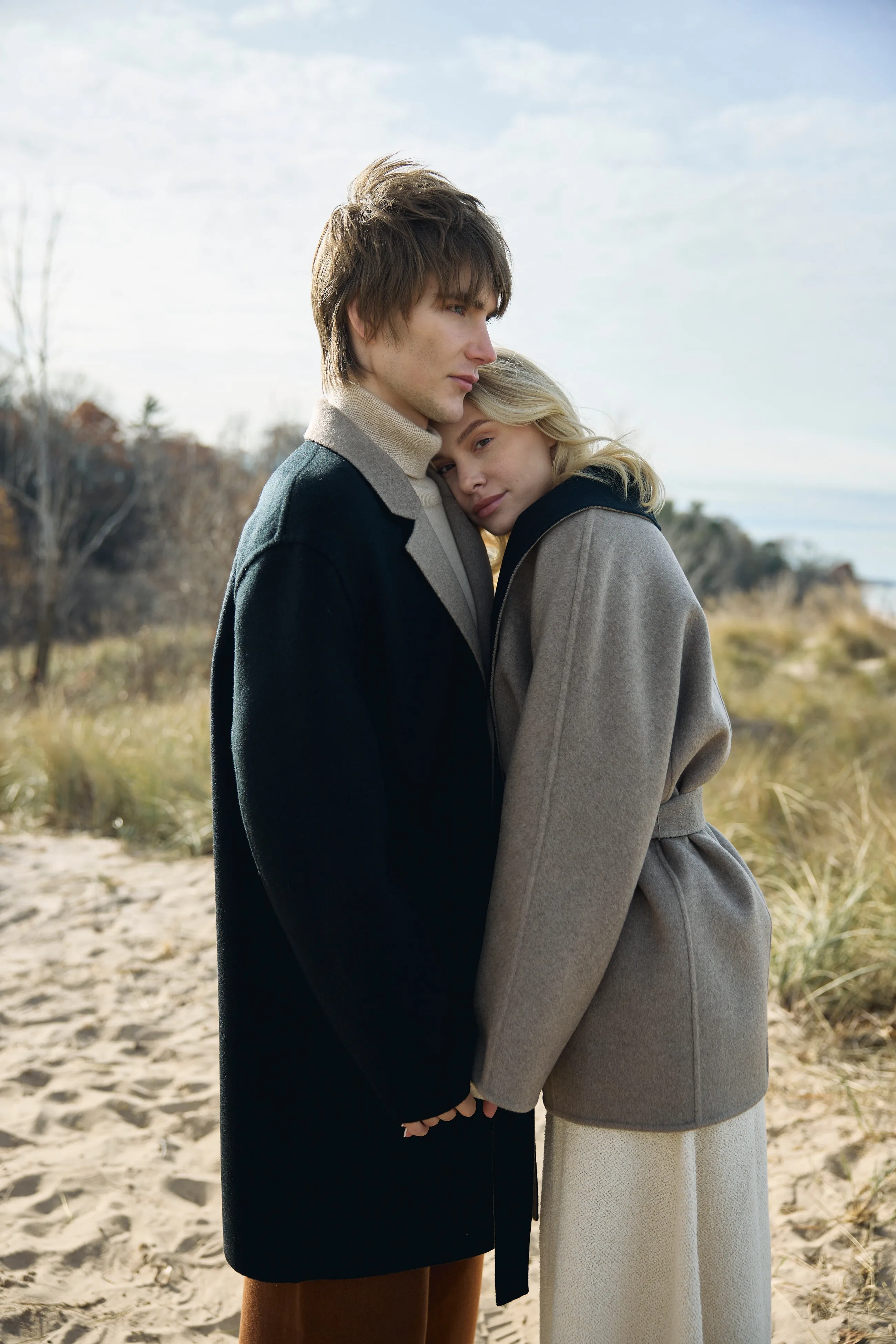 Shawl Lapel Collar Short Coat