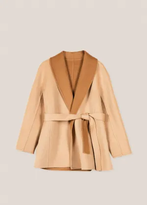 Shawl Lapel Collar Short Coat