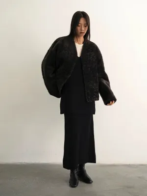 Spanish Lacon Fur and Leather Coat