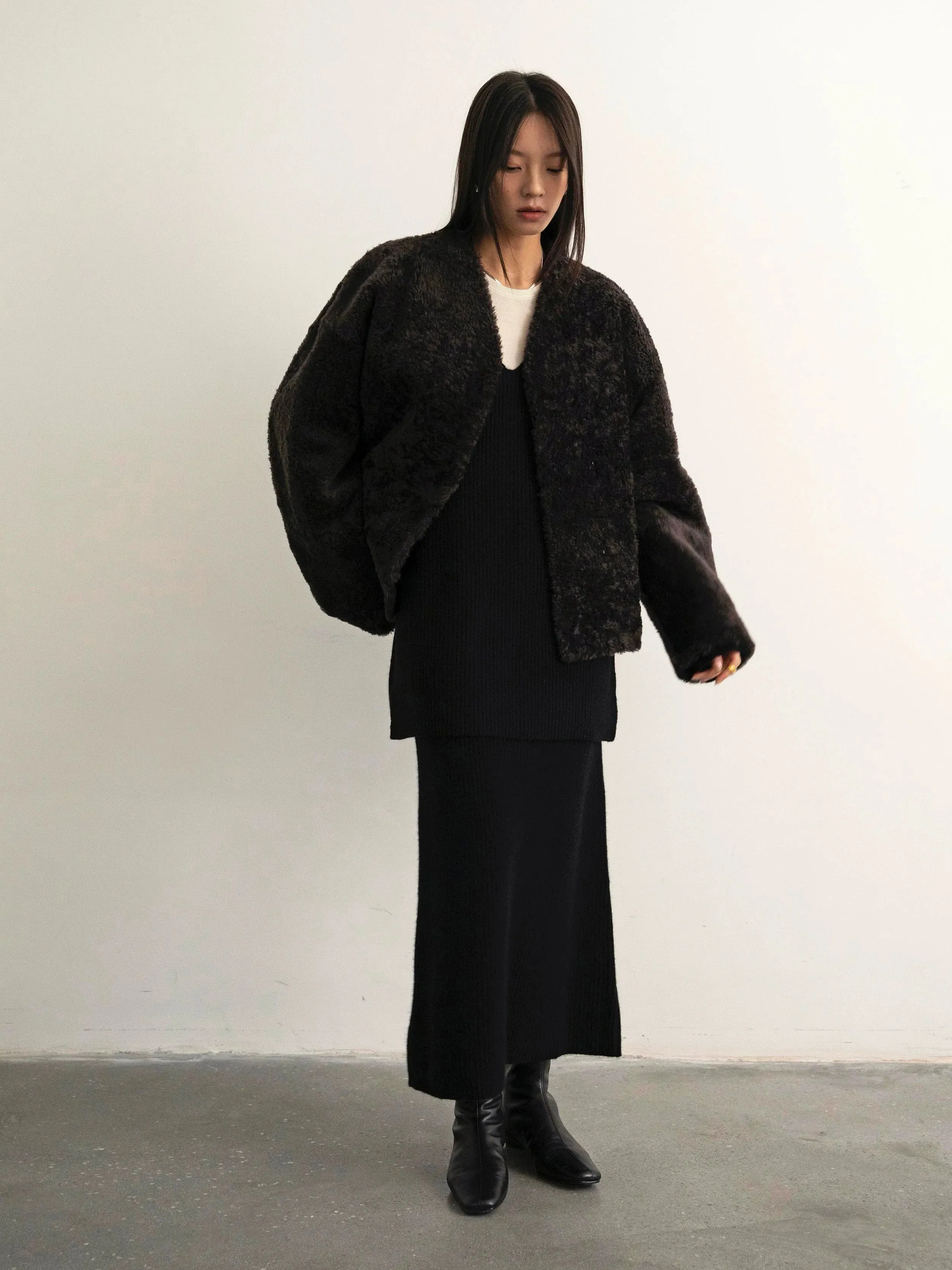 Spanish Lacon Fur and Leather Coat