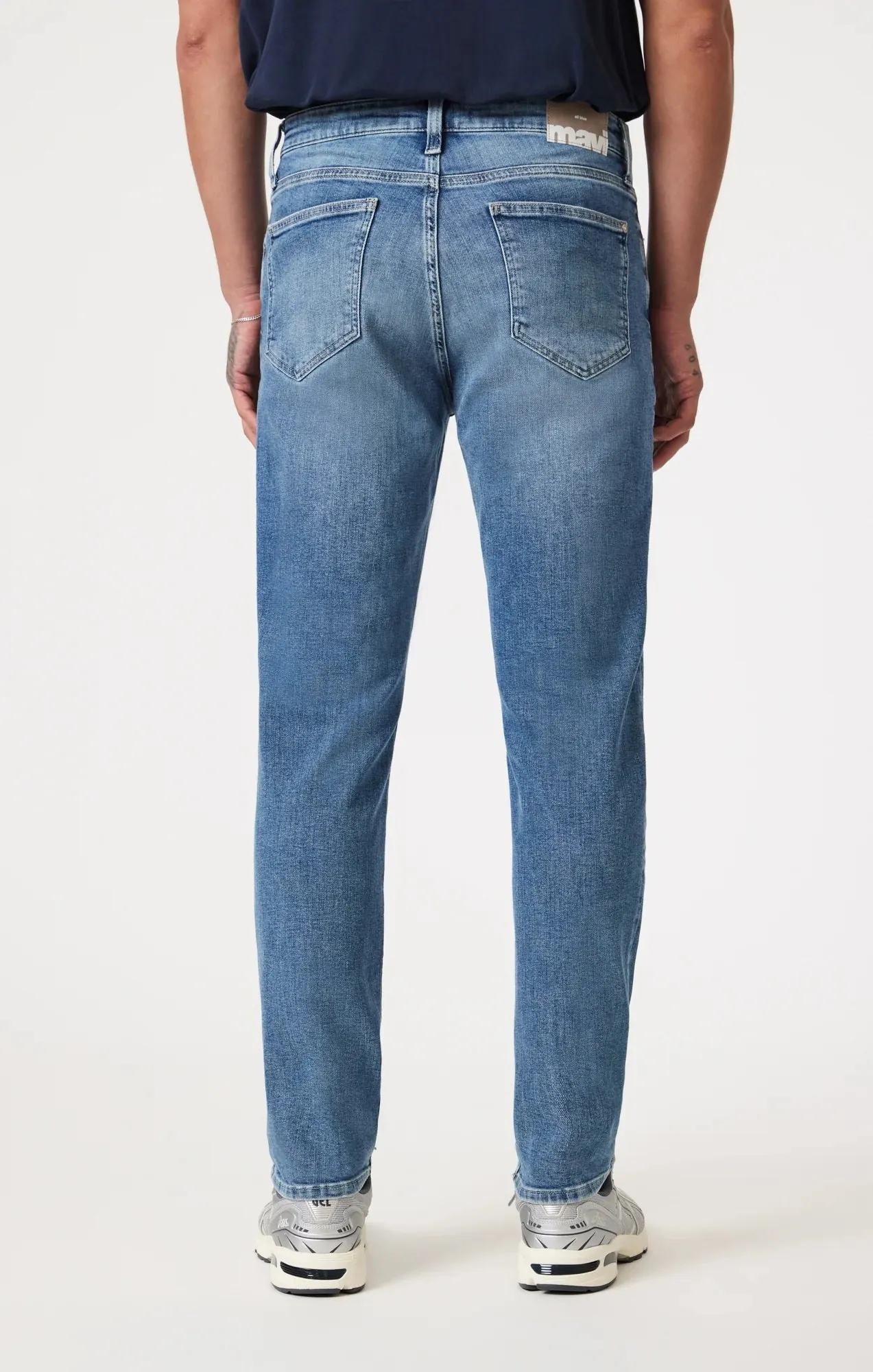 Steve Athletic Fit Jeans | Mid Brushed Classic Blue