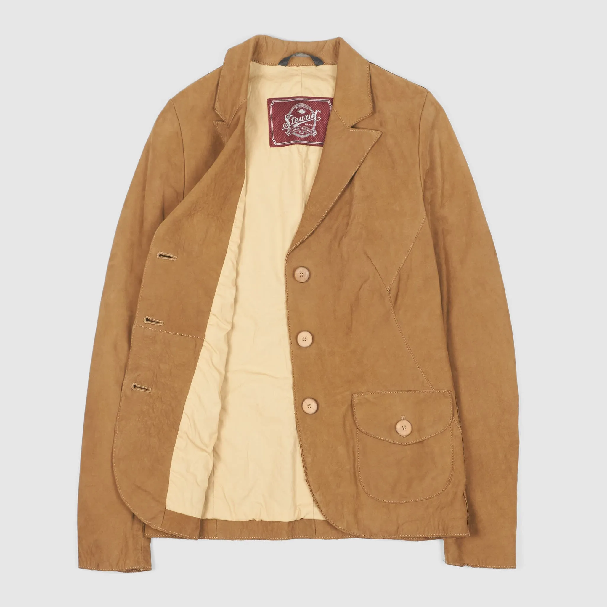Stewart Ladies Roughout Leather Blazer