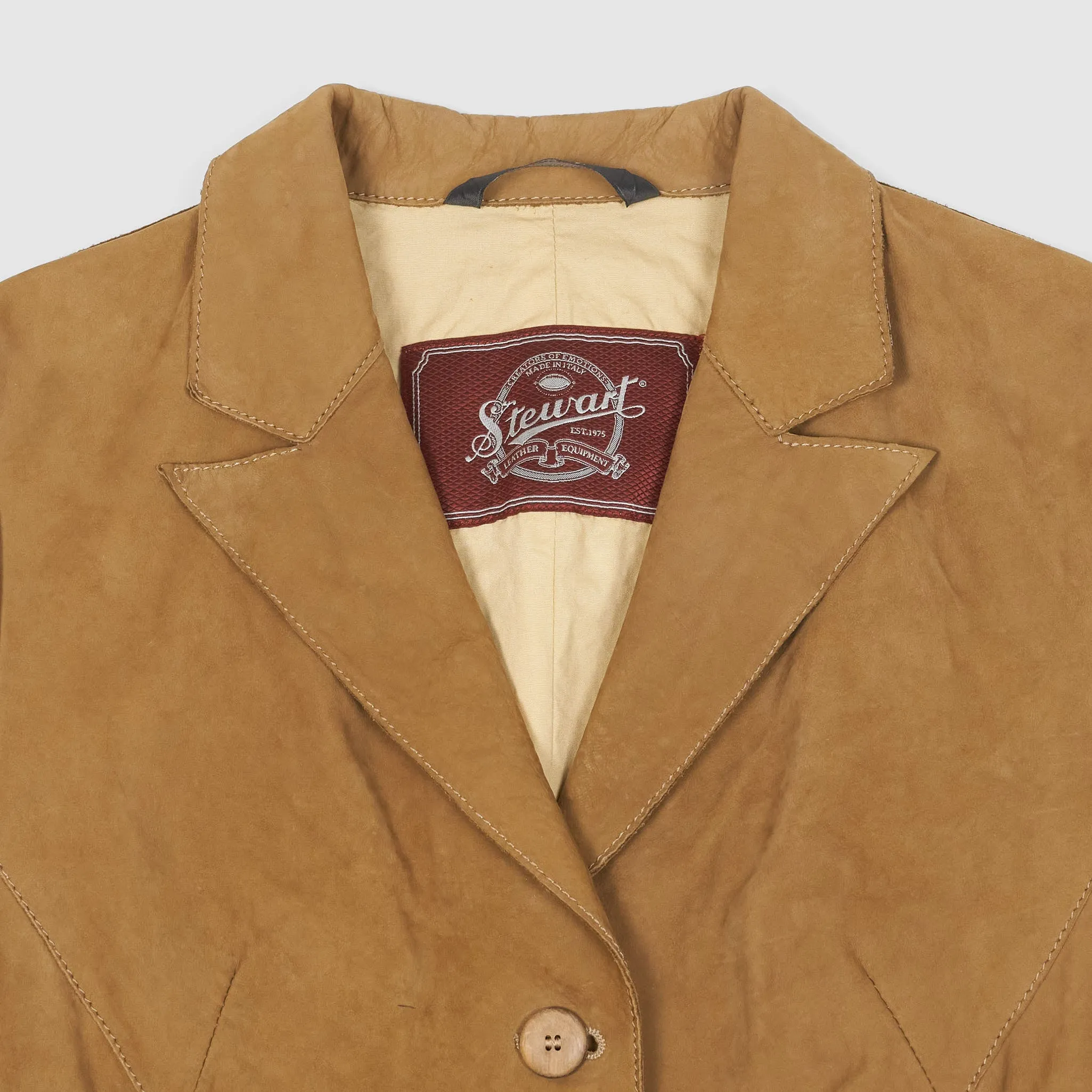 Stewart Ladies Roughout Leather Blazer