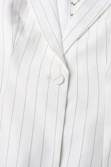 Stripe Lace Up Blazer