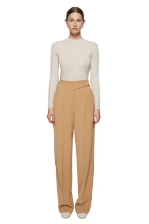 Sunny Eco Tailored Wide Leg Pant Camel