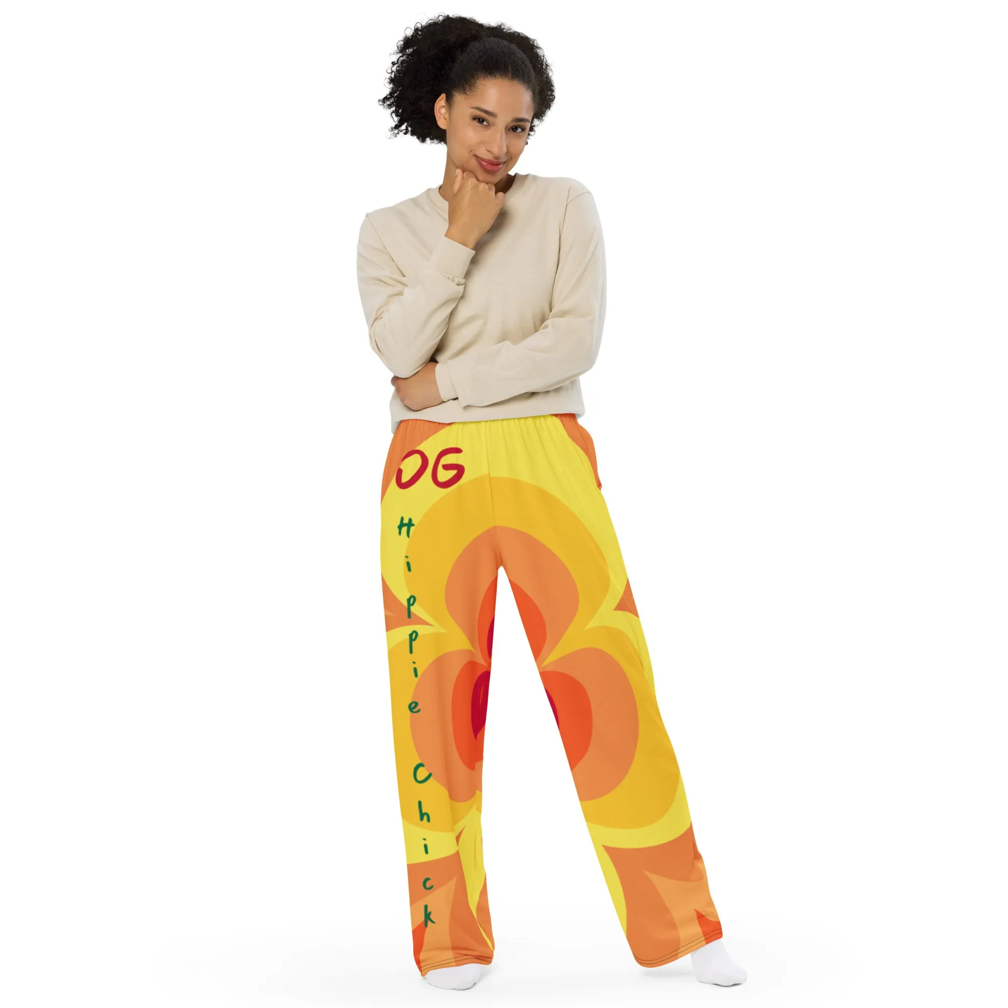 Sunny Flower 2 Unisex Pants - OG Hippie Chick