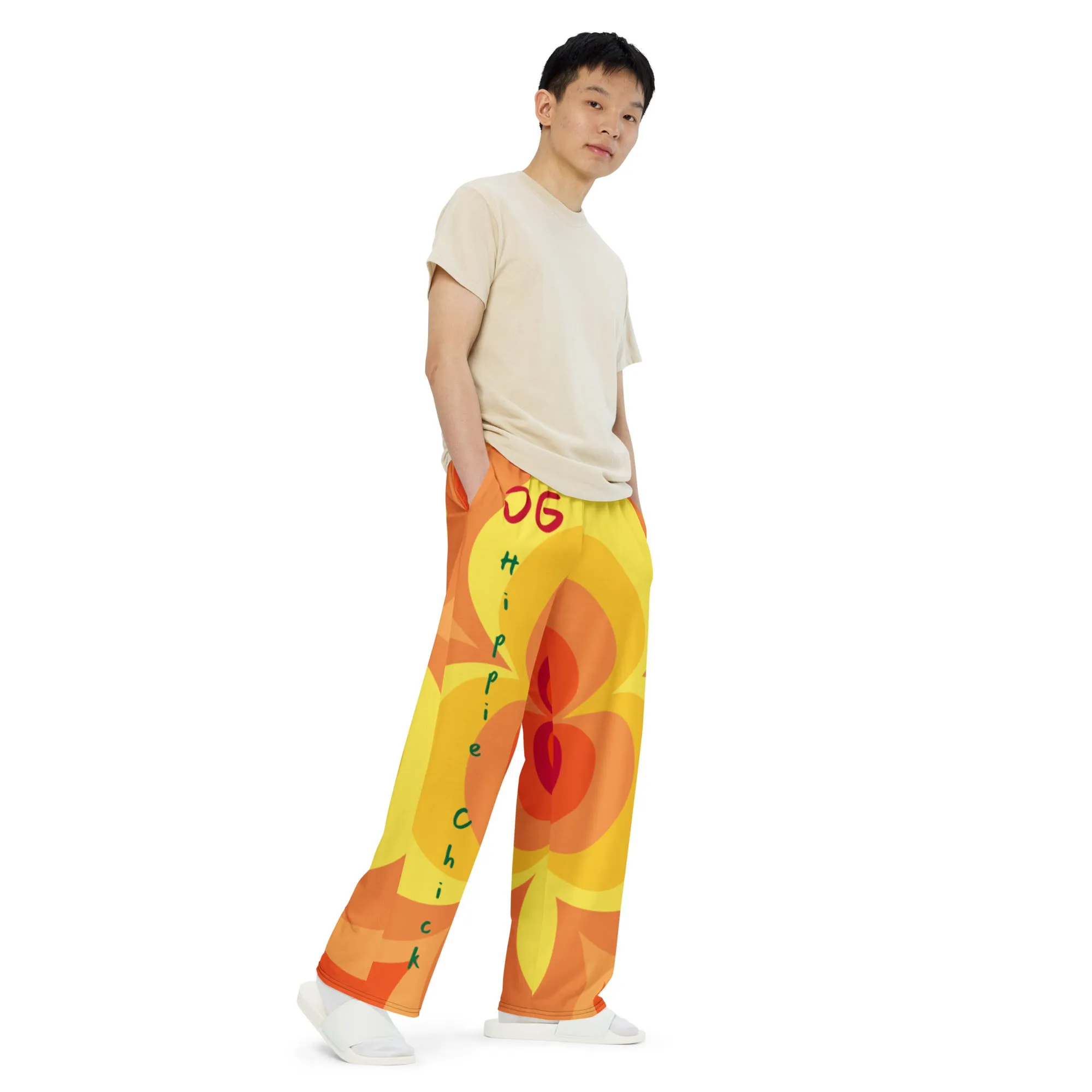 Sunny Flower 2 Unisex Pants - OG Hippie Chick