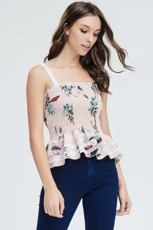 SUZIE PINK FLORAL TOP