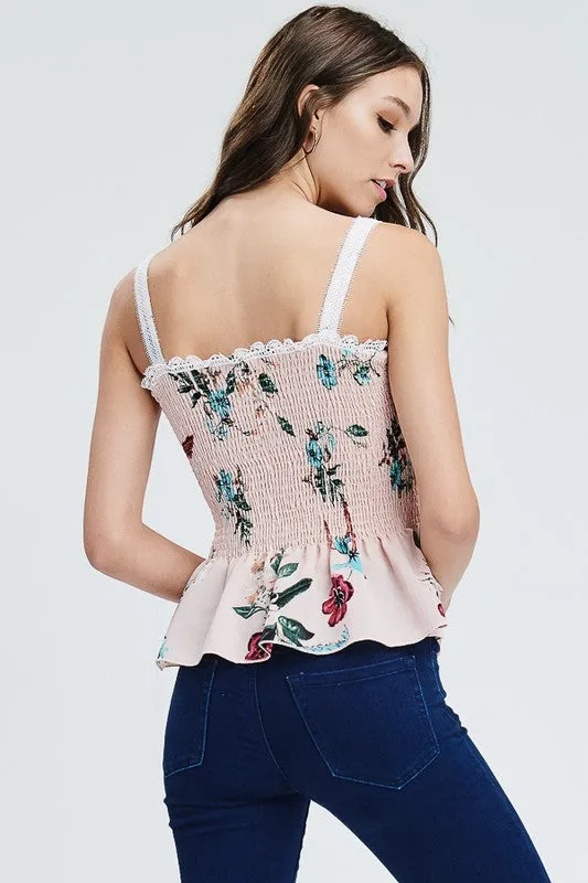 SUZIE PINK FLORAL TOP
