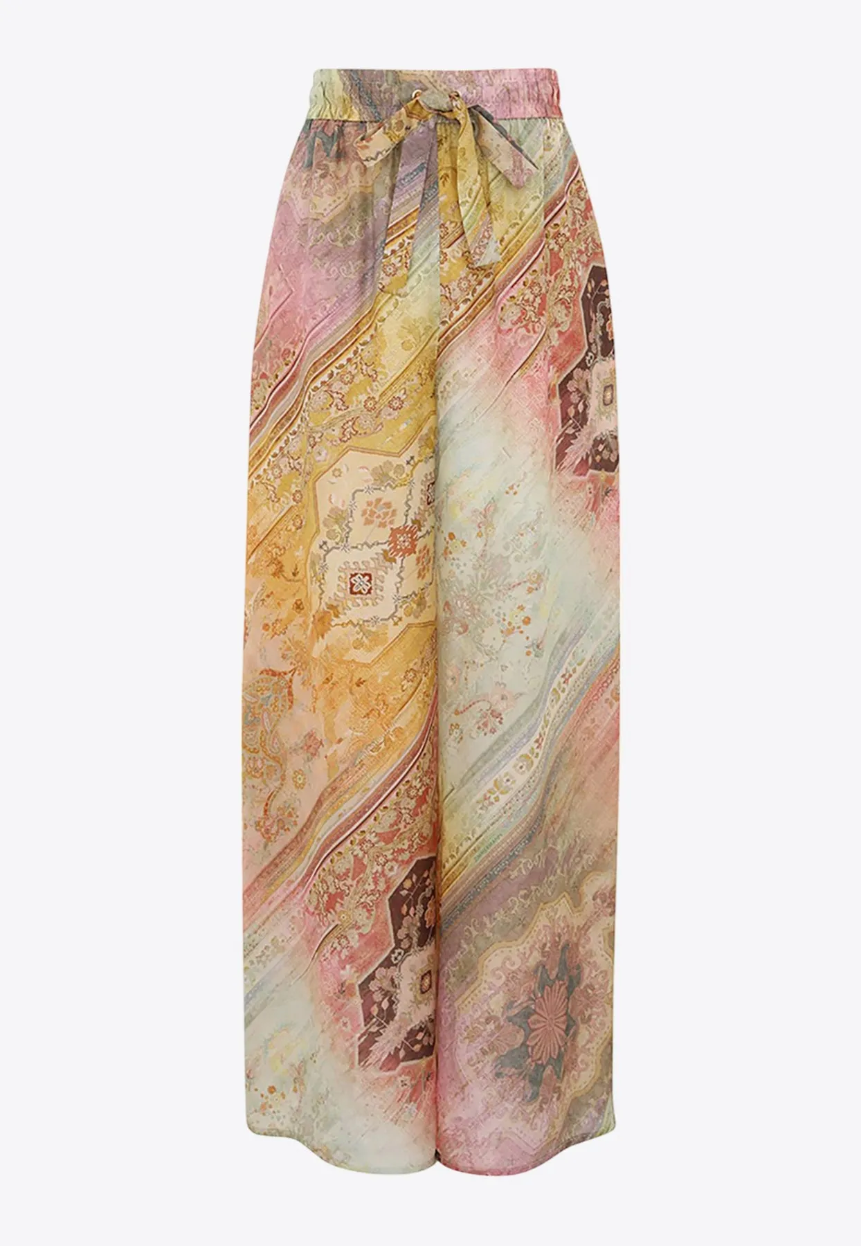 Tallow Wide-Leg Silk Pants
