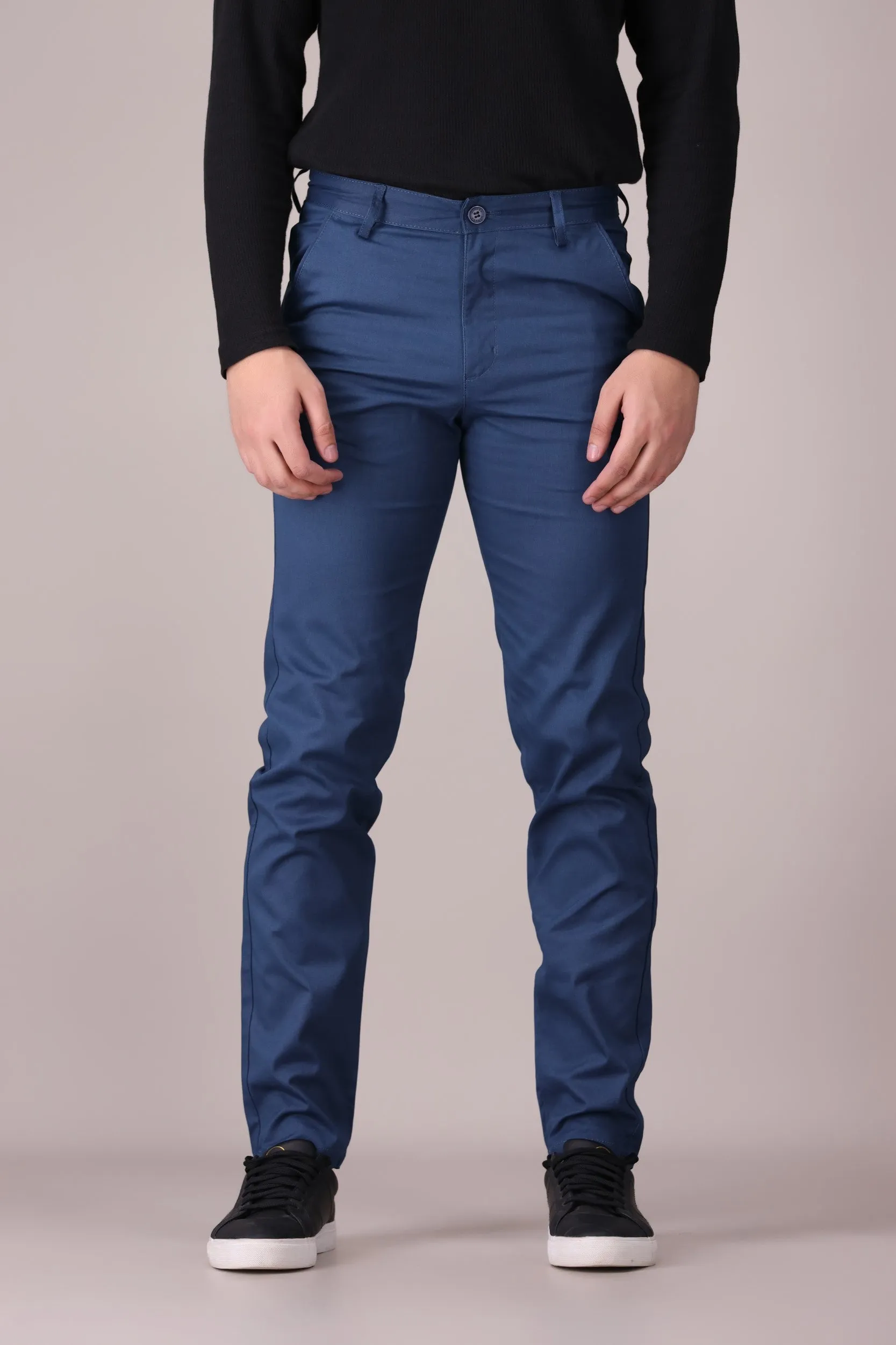 TAPPERED FIT COTTON PANTS