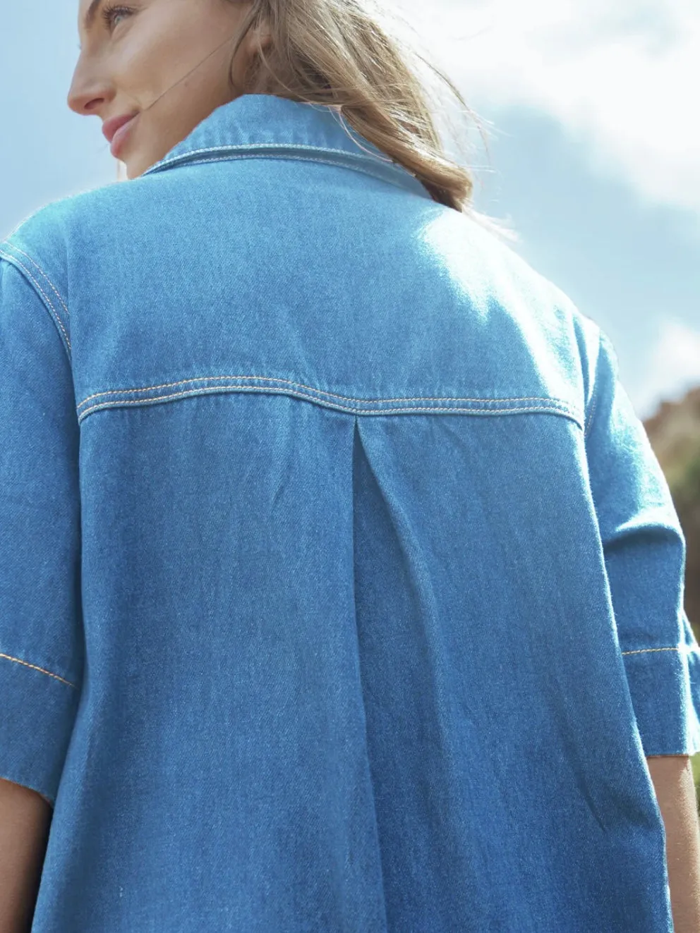 The Poppy Denim Dress : Bestseller