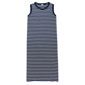 The Tank Dress - Navy/Cream