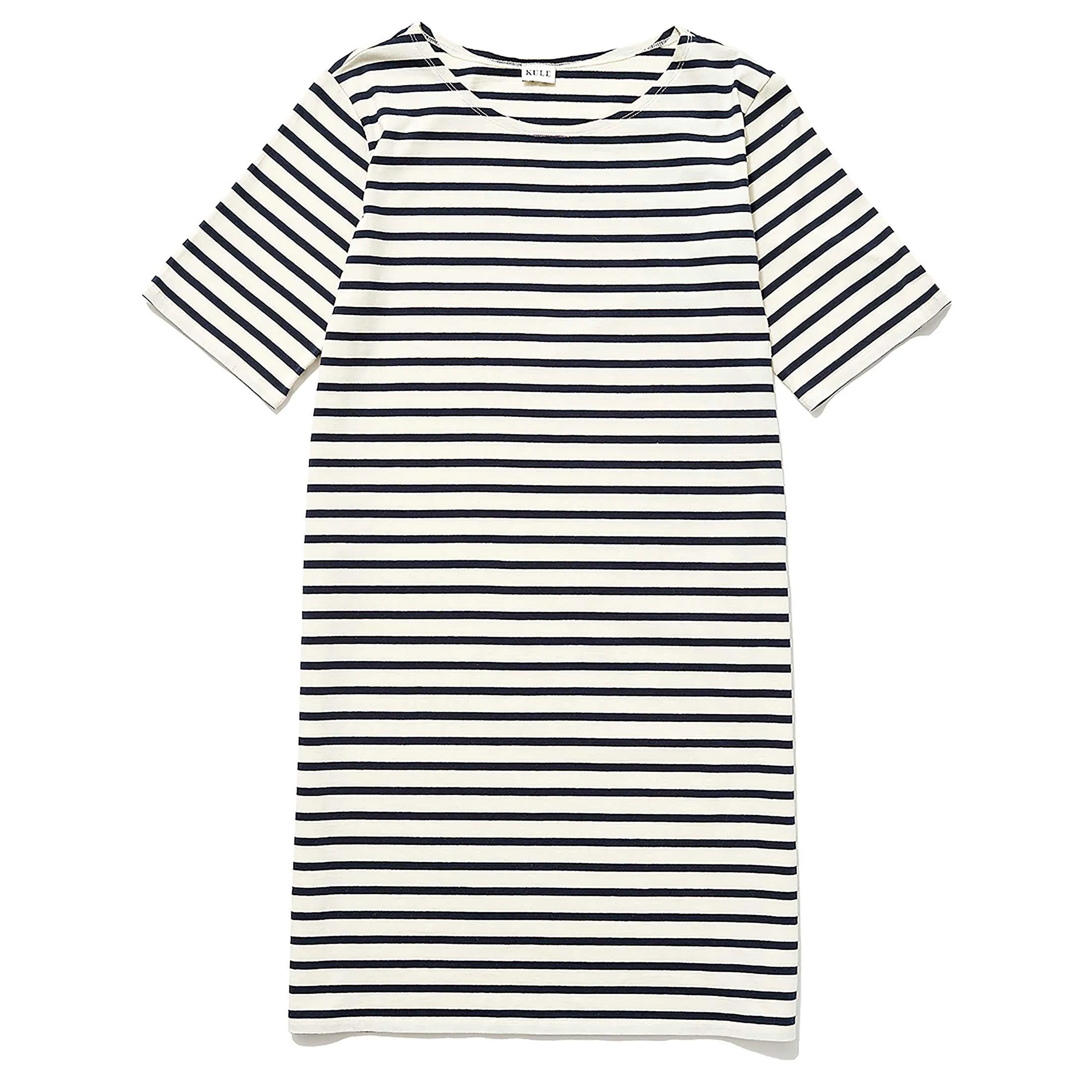 The Tee Dress - Cream/Navy