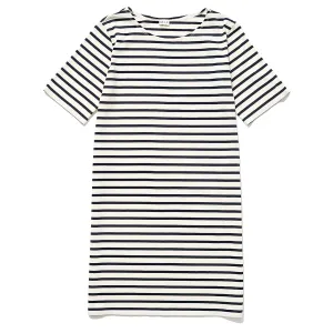 The Tee Dress - Cream/Navy