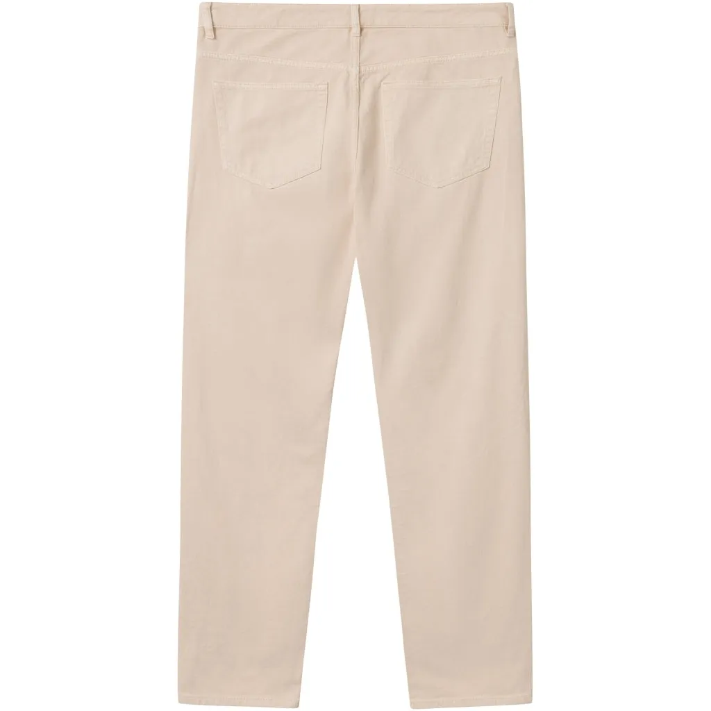 TIM tapered fit twill 5-pocket pants in buttercream