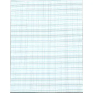 TOPS White Quadrille Pads - Letter