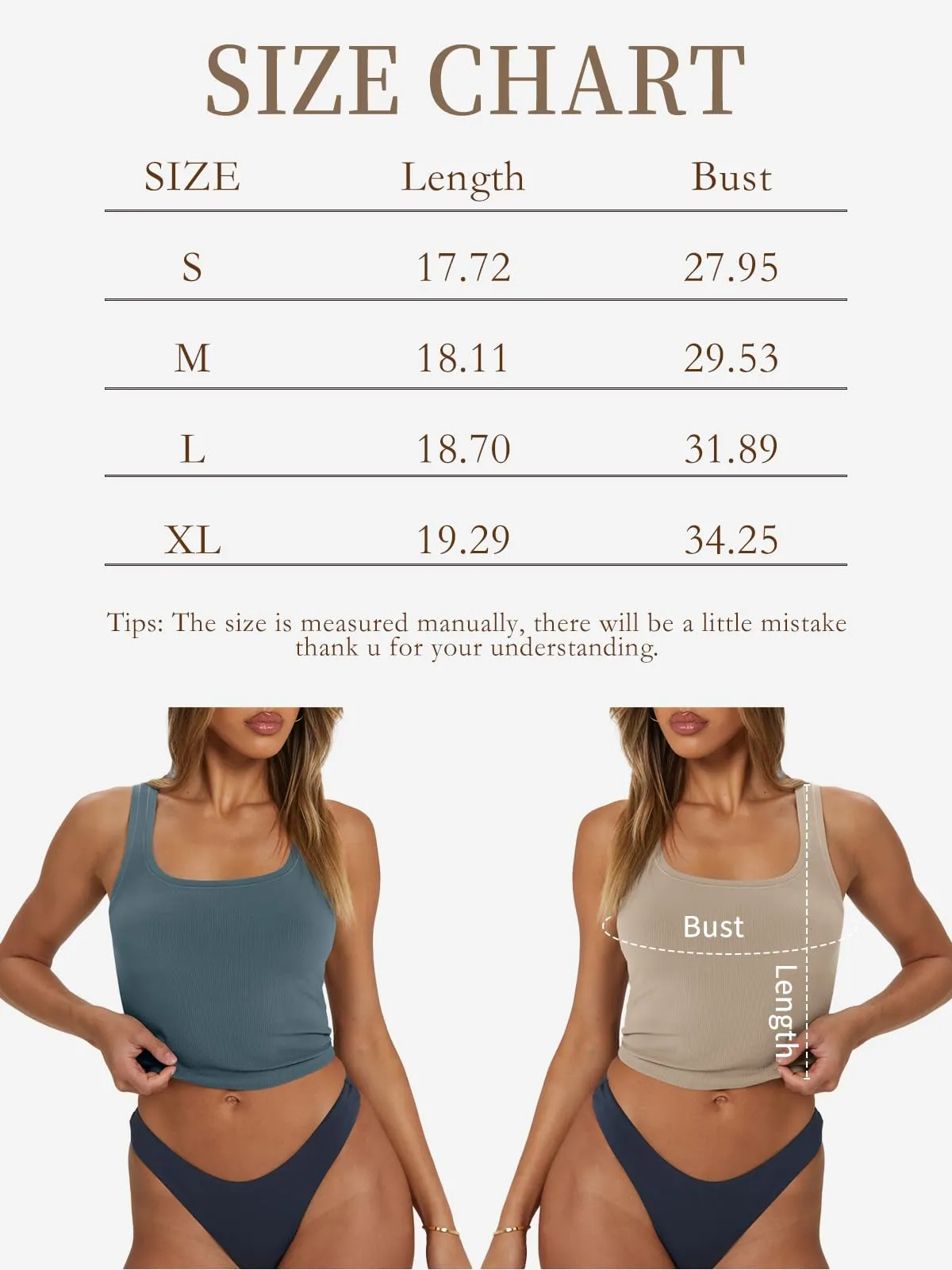 Trendy Queen Womens Square Neck Tank Tops Workout Summer Camisole Sleeveless Tops Beach Spring Clothes 2024 Grey Blue