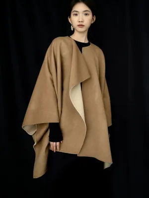 Two-Tone Draped Cape