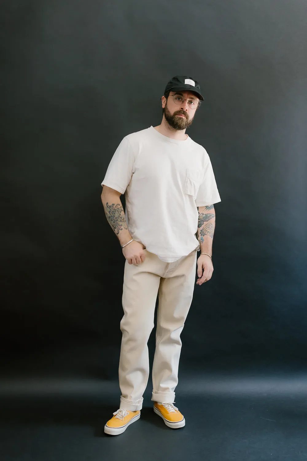 UB297 - 13.5oz Ecru with Seed Selvedge - Tapered Fit