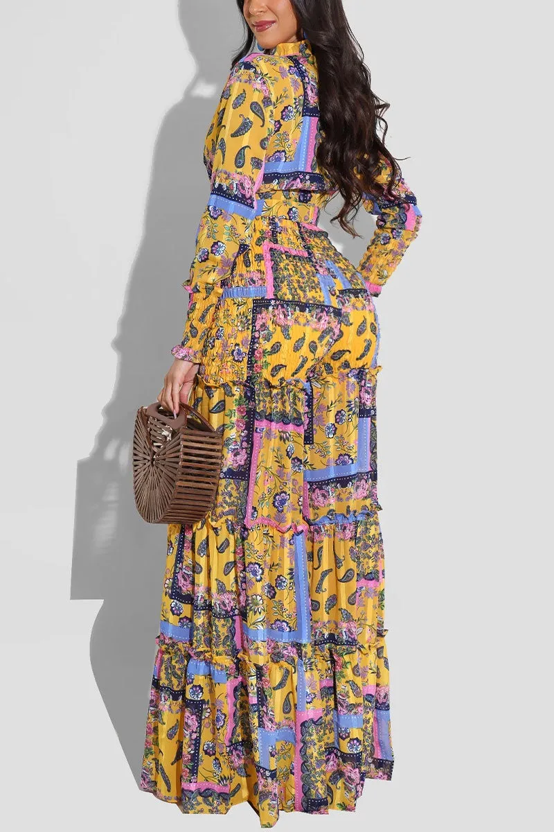 UF0287 Chiffon Pants Set