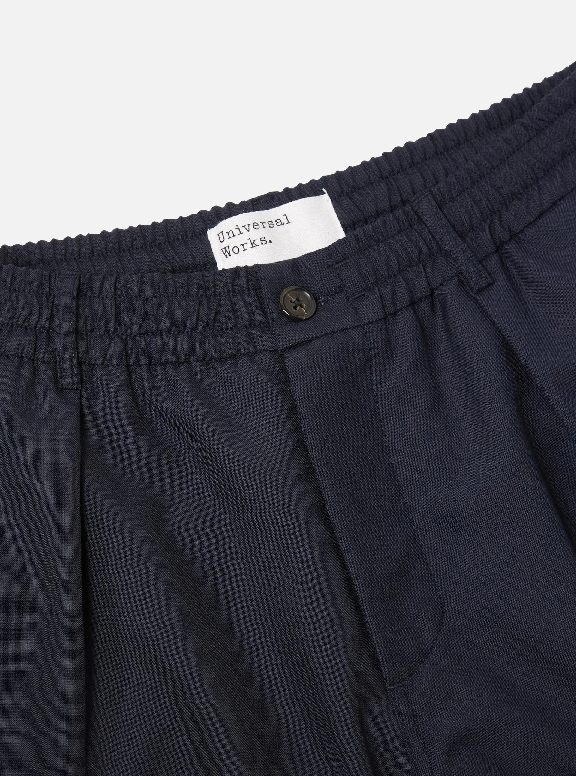 Universal Works - Pleated Track Pant - Navy
