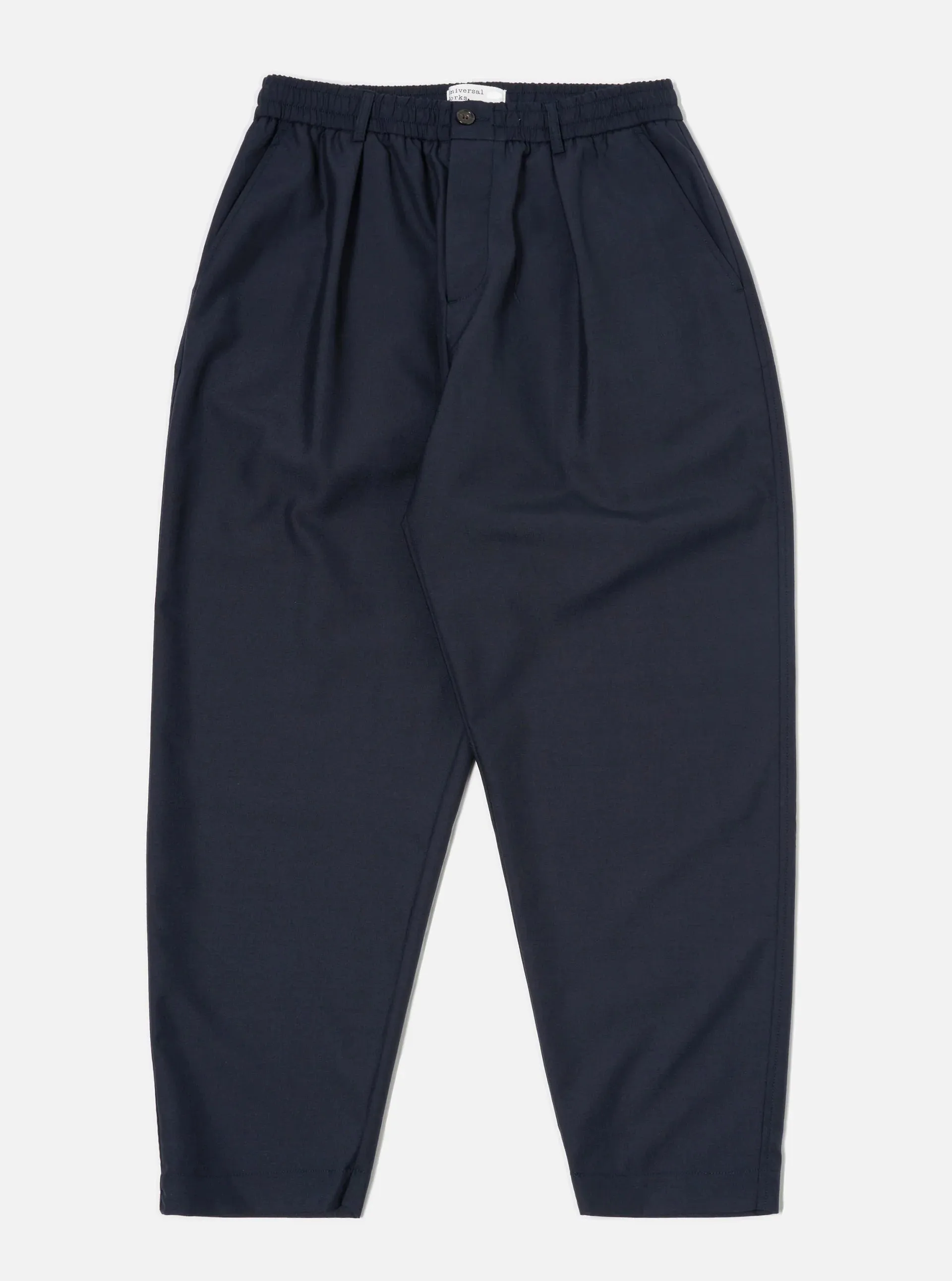 Universal Works - Pleated Track Pant - Navy