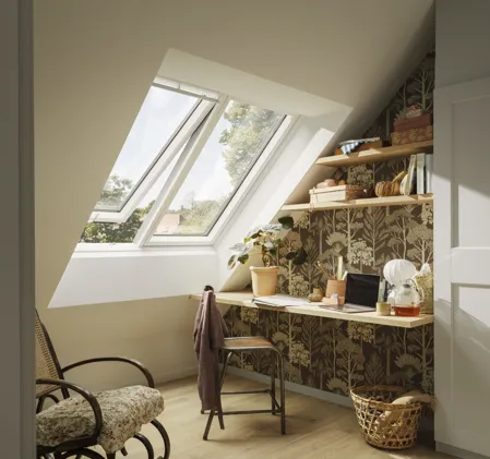 VELUX GPLS MMK08 2070 2-in-1 Double Glazed Top-Hung Window (151 x 140cm)