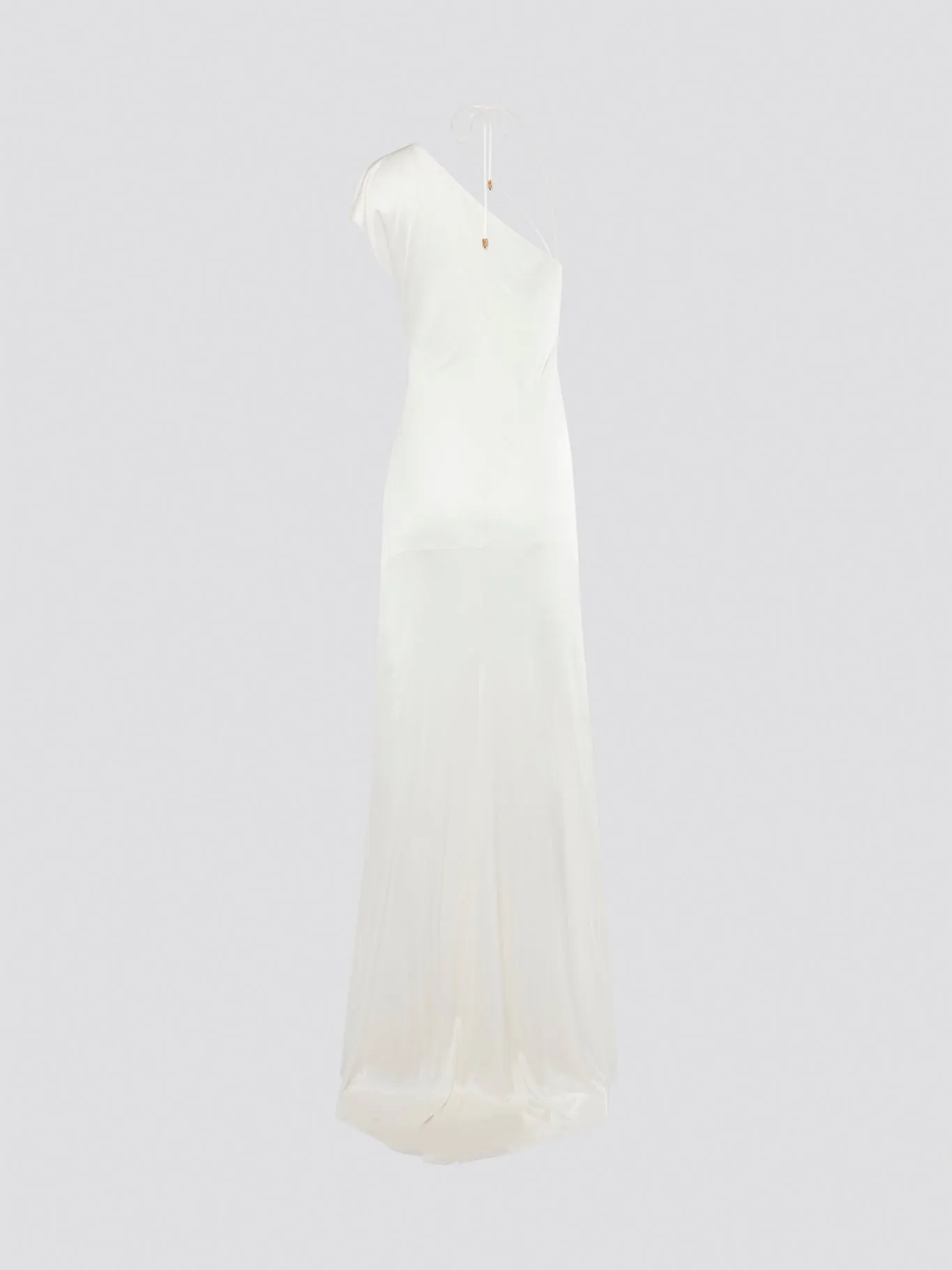 White Asymmetrical Gown