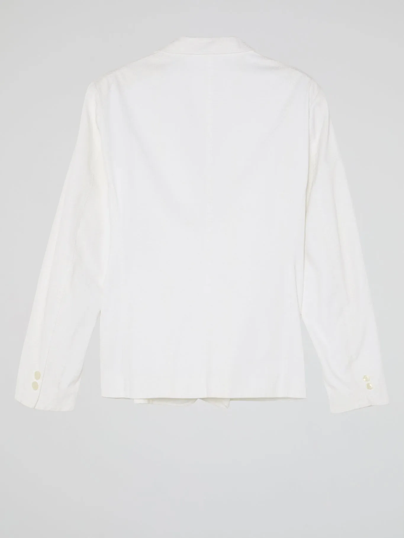White Pocket-Detail Blazer