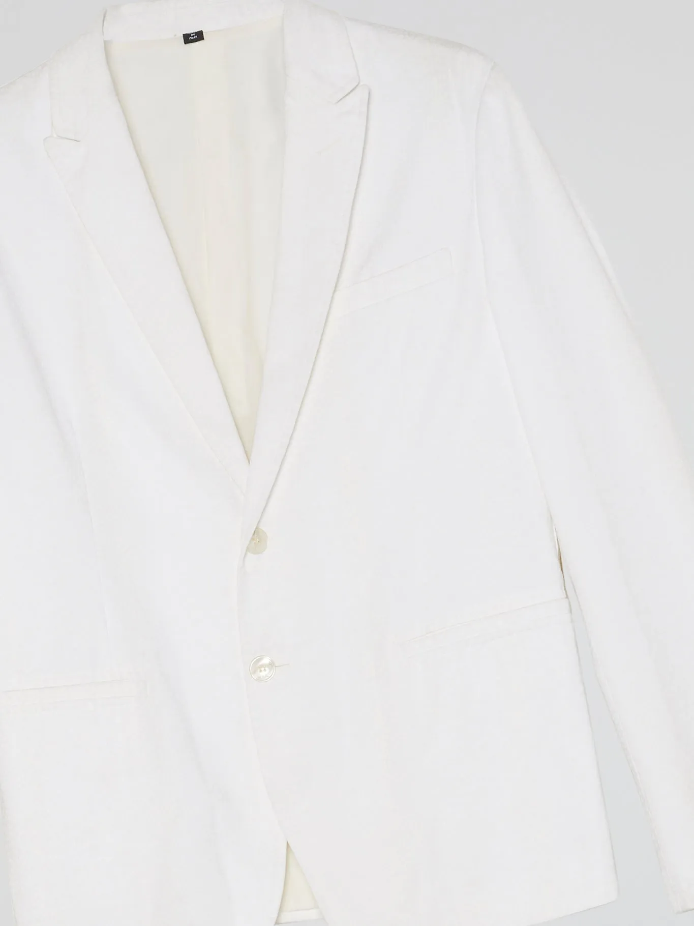 White Pocket-Detail Blazer