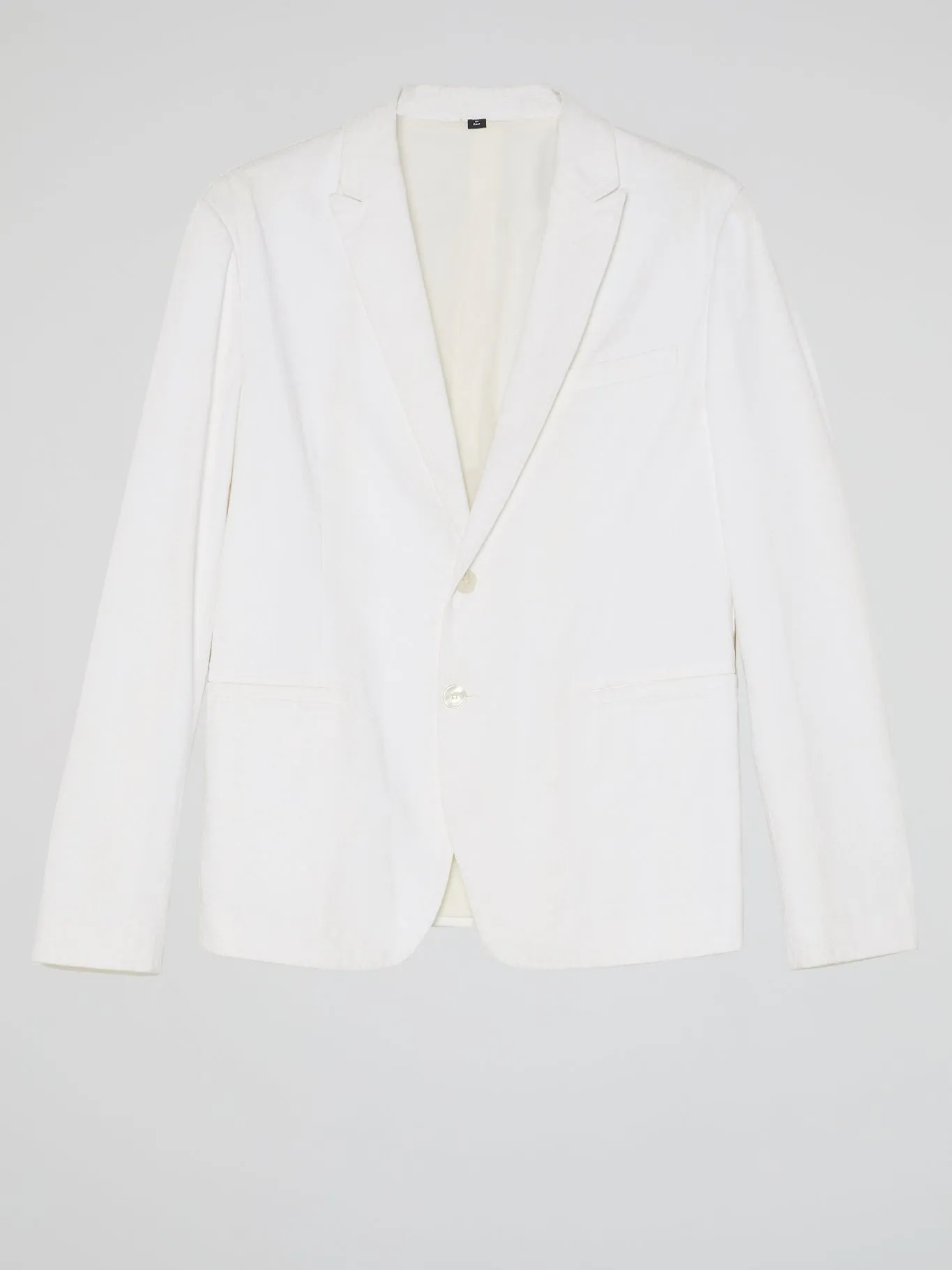White Pocket-Detail Blazer