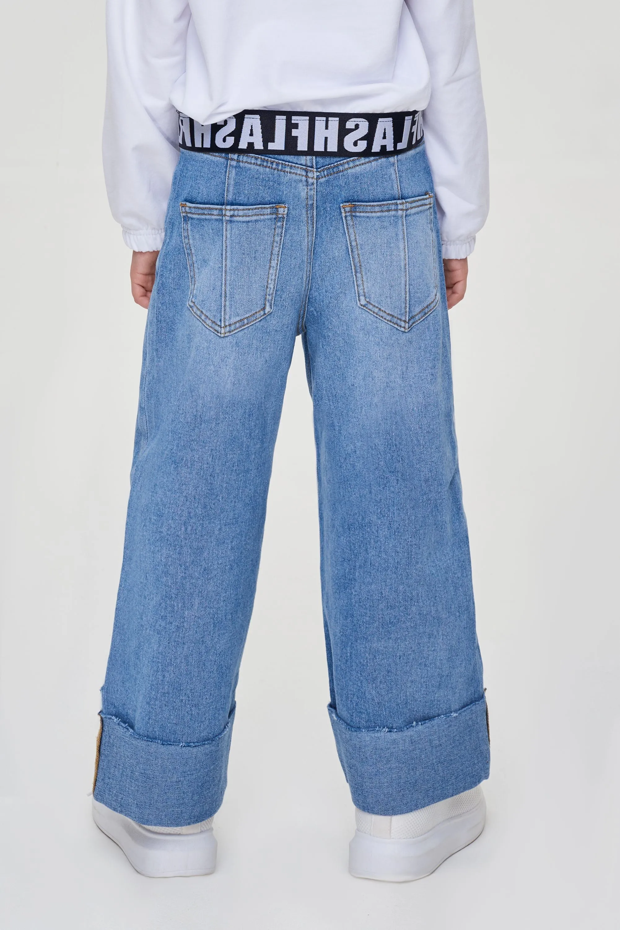 Wide Leg Denim Pants