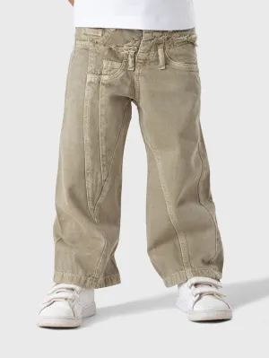 Wide Leg Gabardine Pants