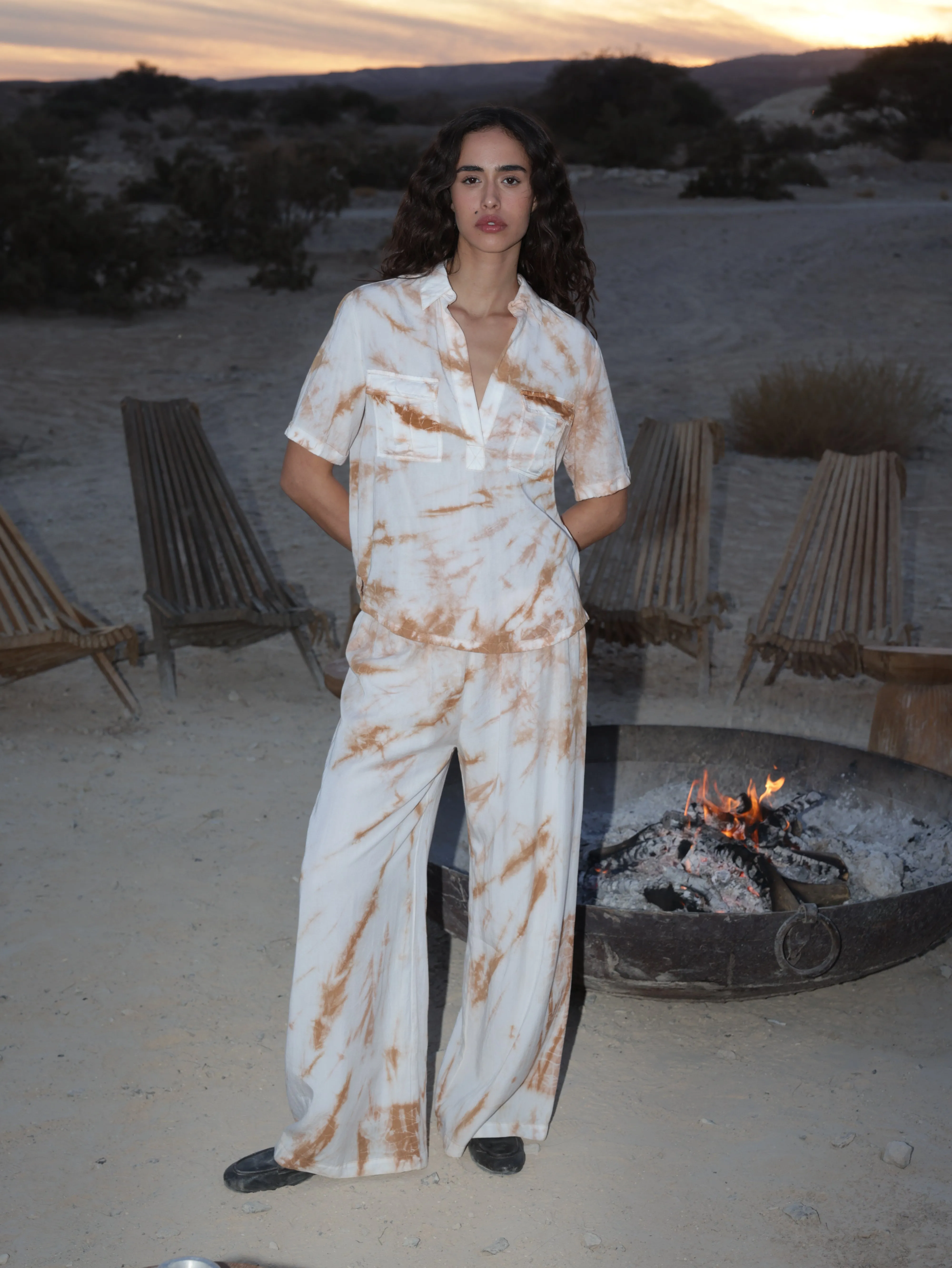Wide Leg Tie Dye Pants