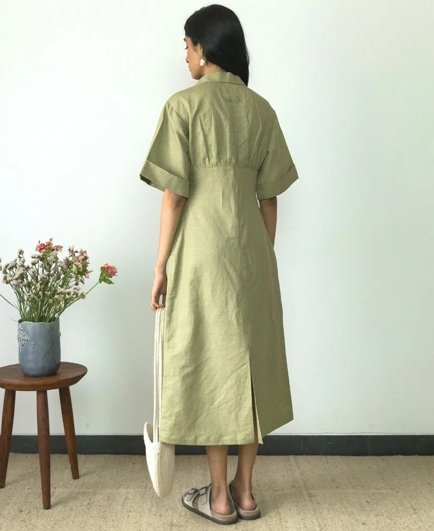 Wide Sleeve Midi Dress RTS