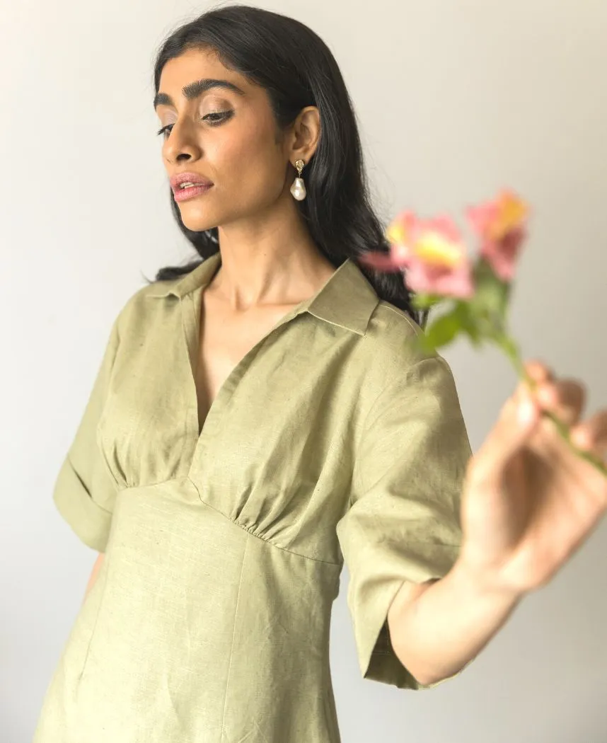 Wide Sleeve Midi Dress RTS