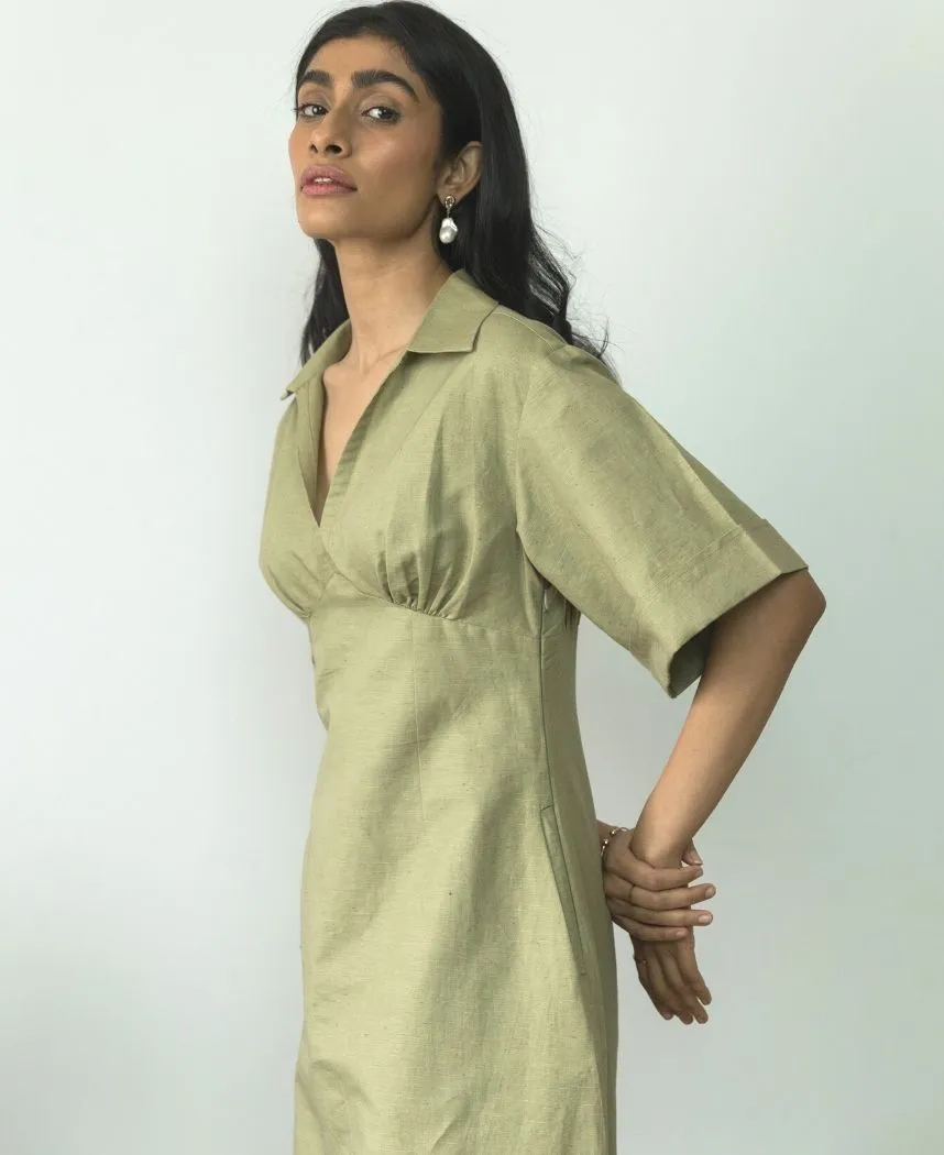Wide Sleeve Midi Dress RTS